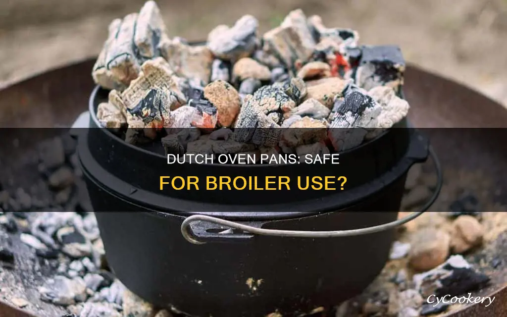 can you put a dutch oven pan in the broiler