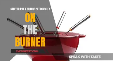 Fondue Pot on Burner: Is It Safe?