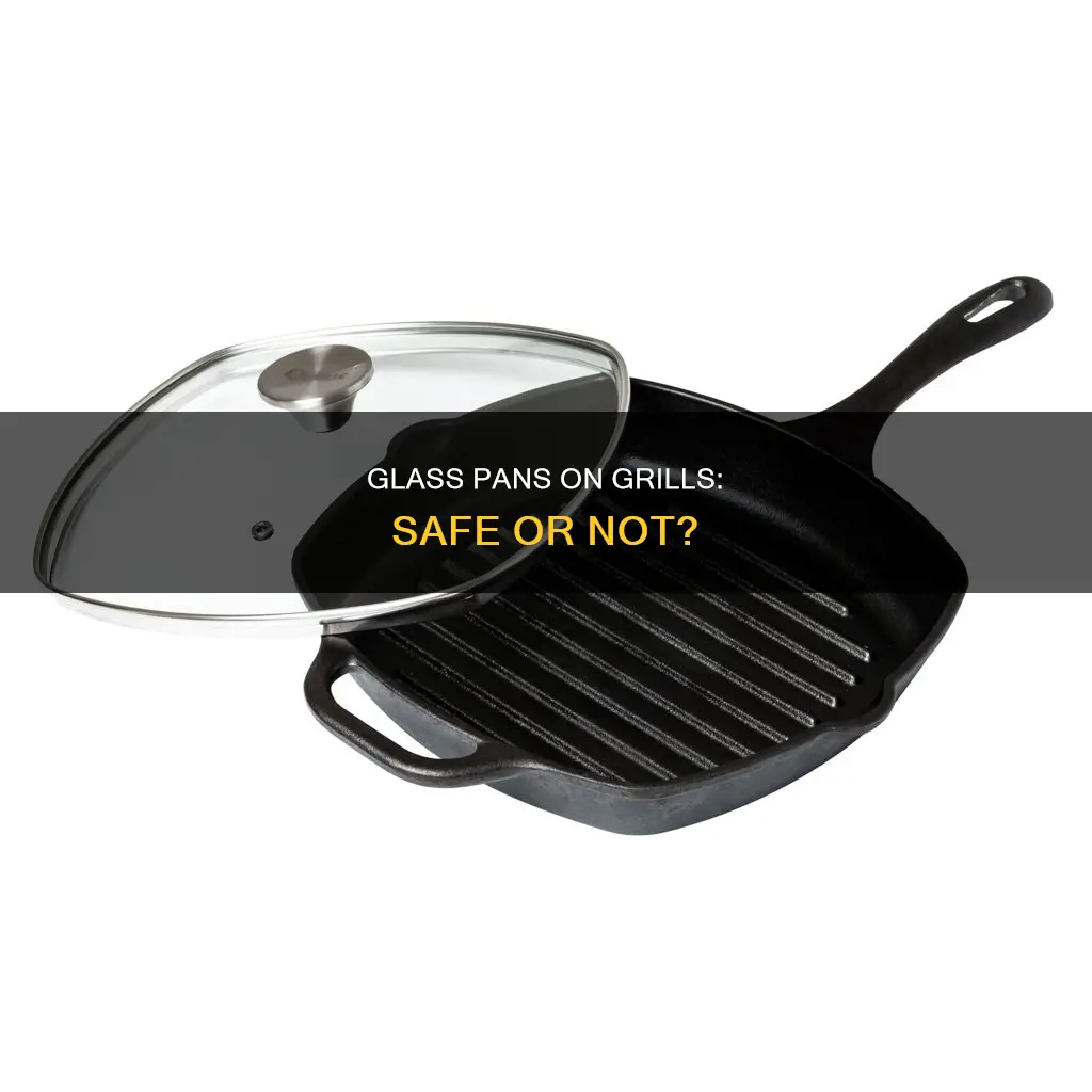 can you put a glass pan on a grill