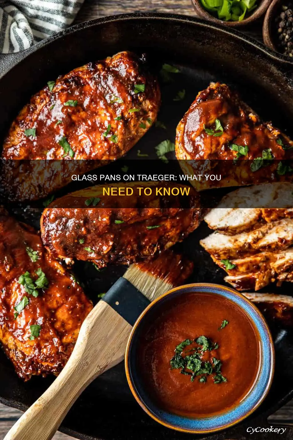 can you put a glass pan on a traeger