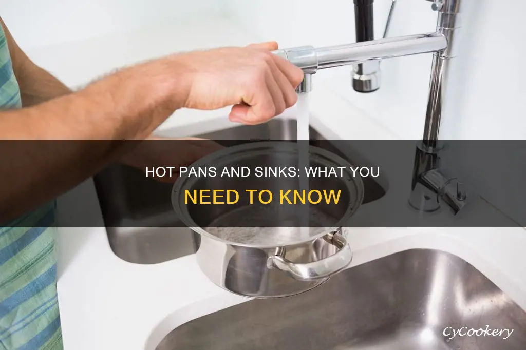 can you put a hot pan in the sink