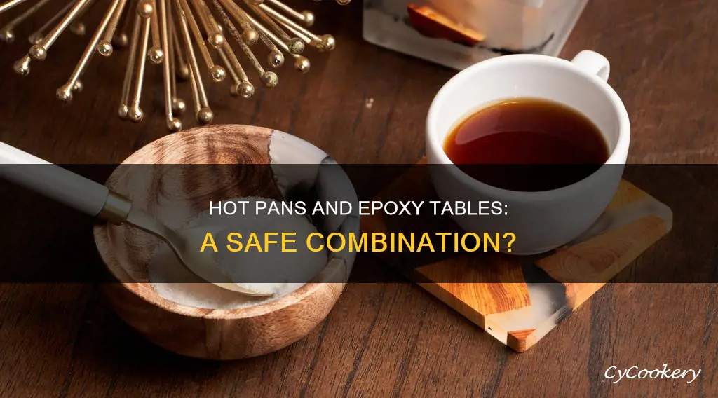 can you put a hot pan on a epoxy table