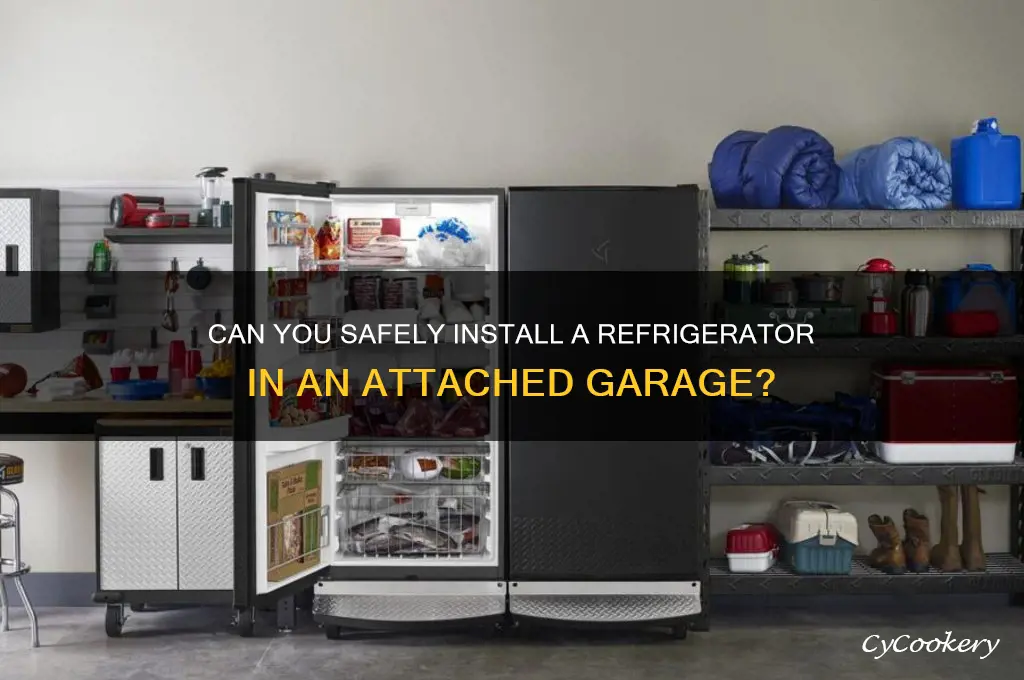 can you put a refrigerator in a attached garage