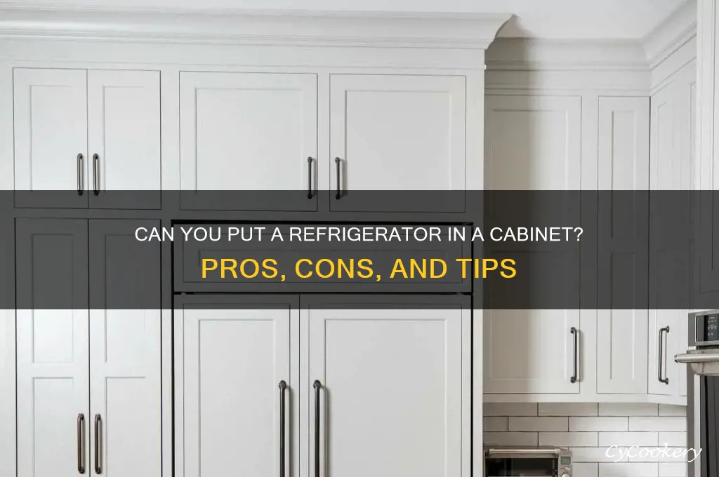 can you put a refrigerator in a cabinet