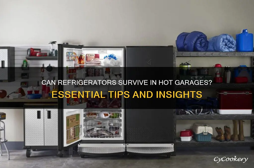 can you put a refrigerator in a hot garage