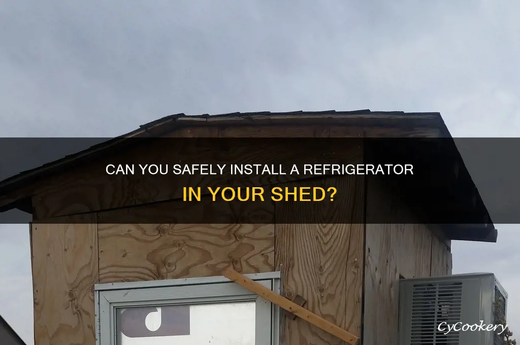can you put a refrigerator in a shed