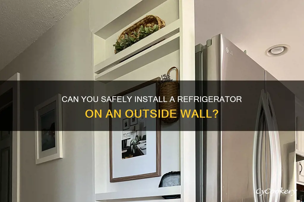 can you put a refrigerator on an outside wall