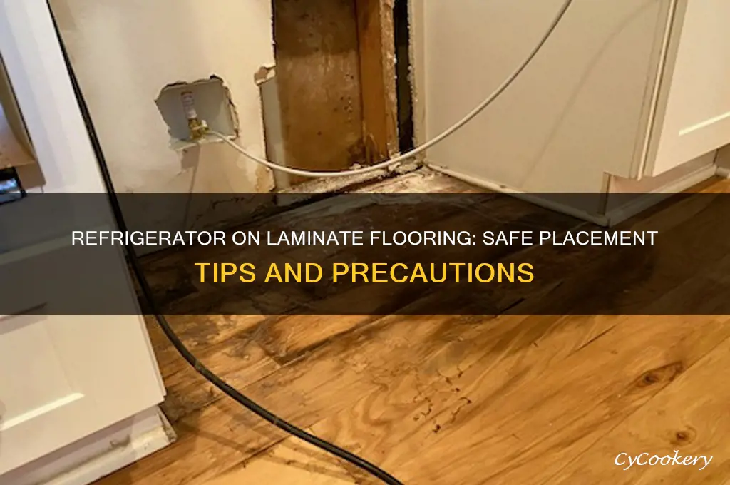 can you put a refrigerator on laminate flooring