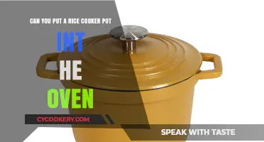 Rice Cooker Pot: Oven-Safe or Not?