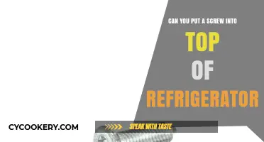 Can You Safely Screw into the Top of a Refrigerator?