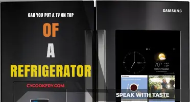 Can You Safely Place a TV on Top of a Refrigerator?