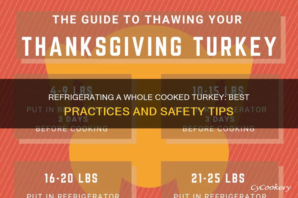 can you put a whole cooked turkey in the refrigerator