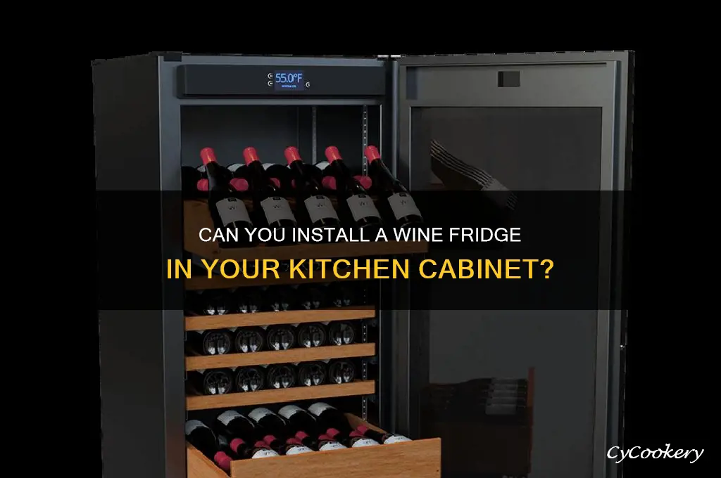 can you put a wine refrigerator in a cabinet