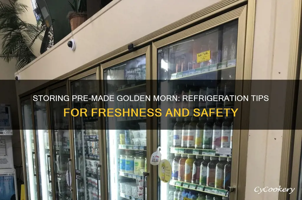 can you put already made golden morn in the refrigerator