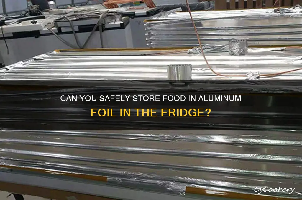 can you put aluminum foil in refrigerator