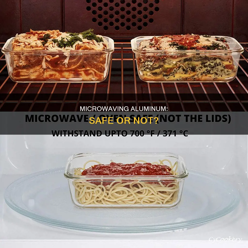 can you put aluminum pan in a mirawave