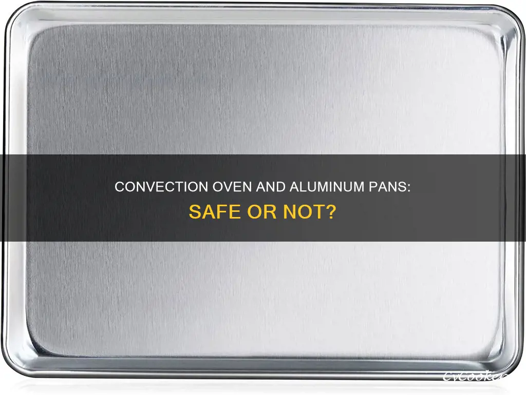 can you put aluminum pan in convection oven