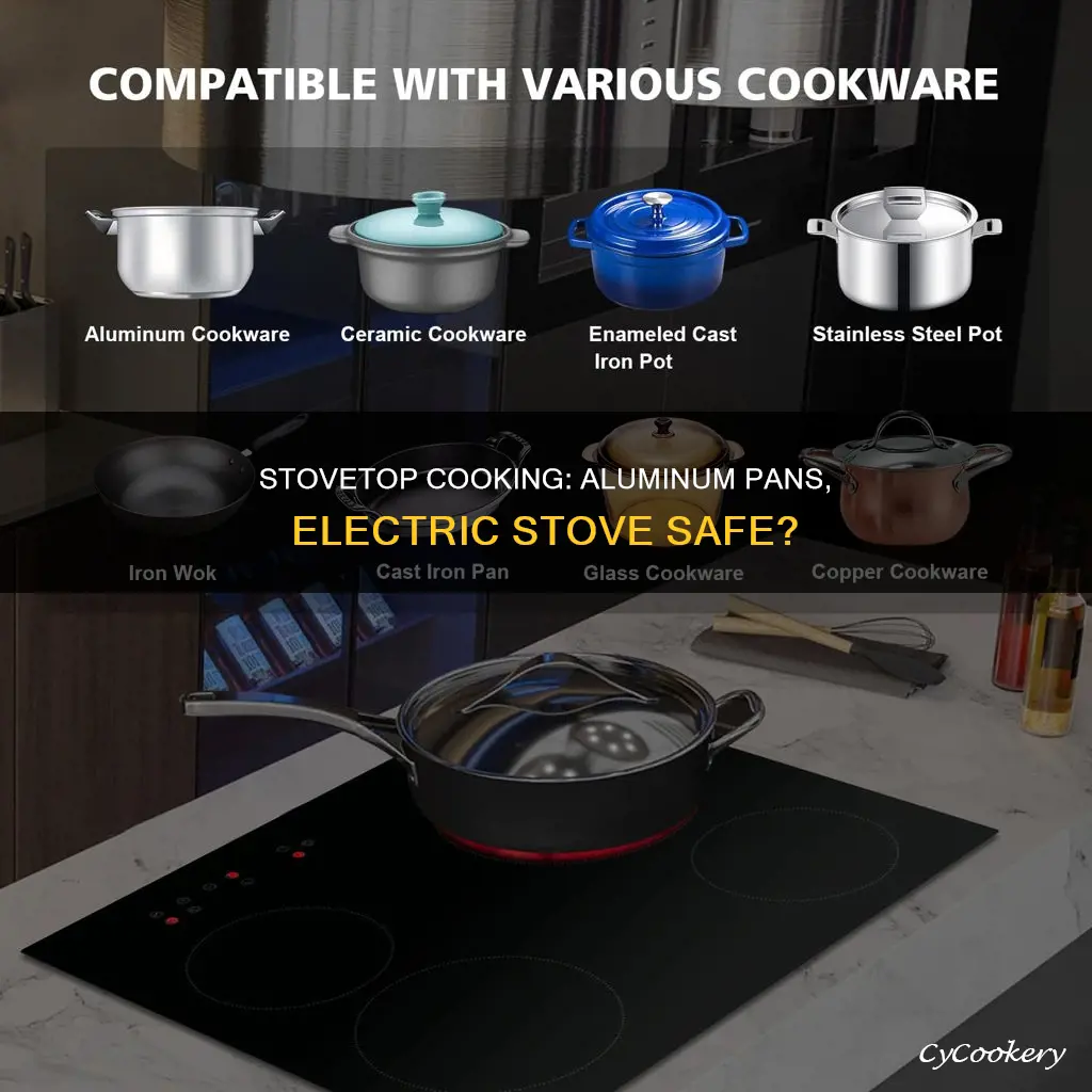 can you put aluminum pan on electric stove