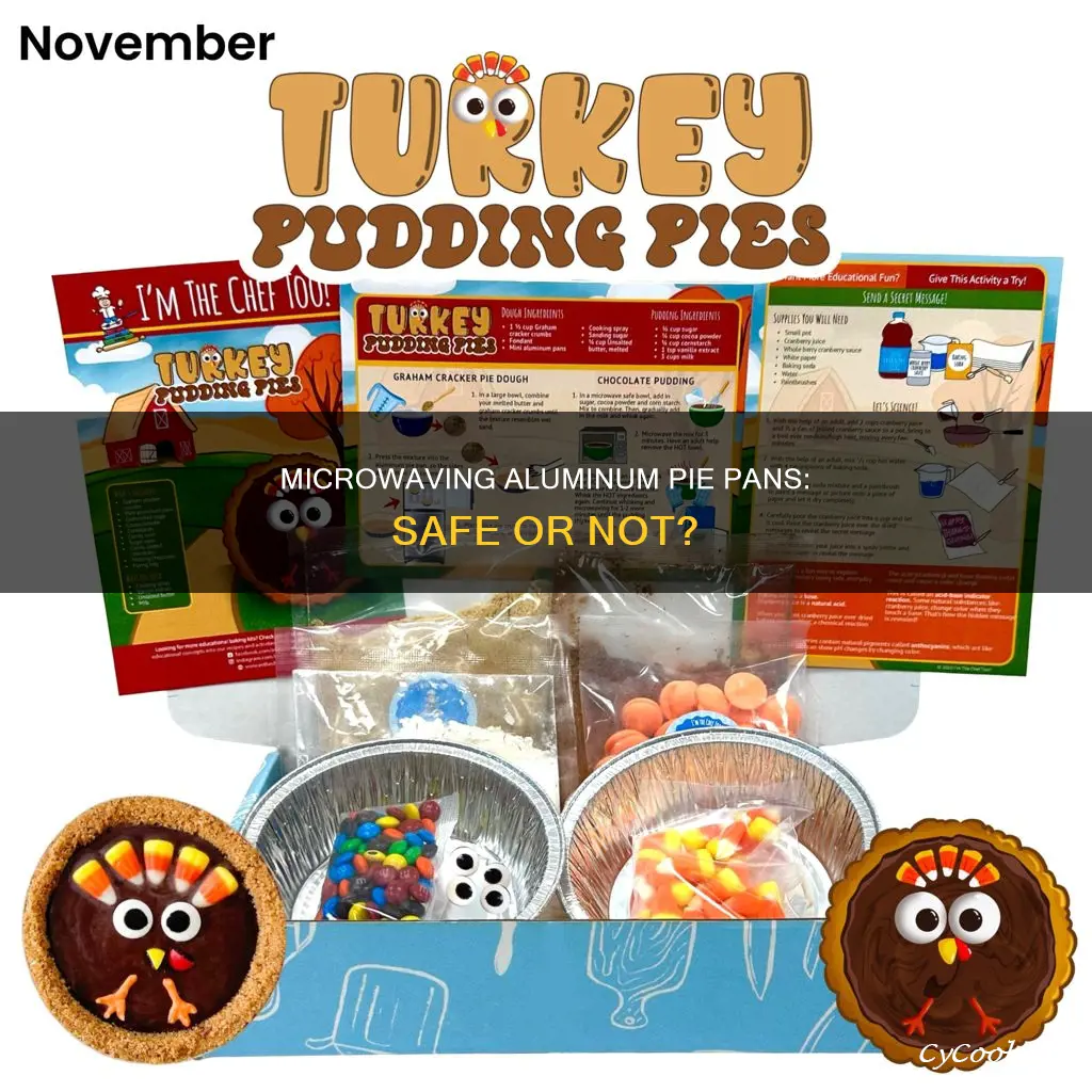 can you put aluminum pie pan in microwave