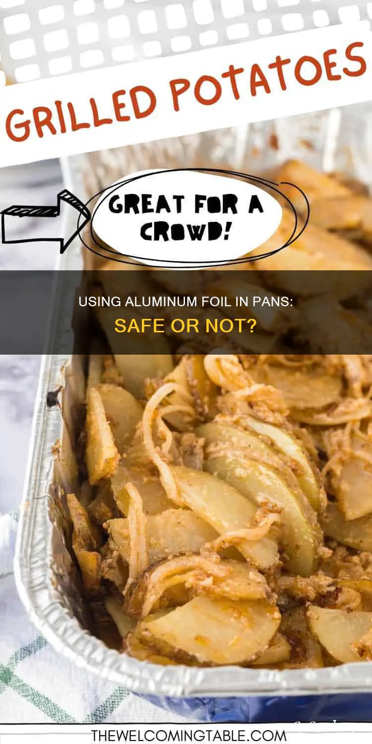 can you put aluminumfoil in a pan