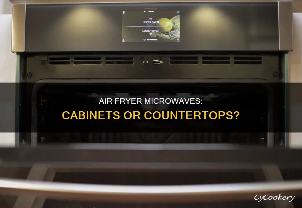 can you put an air fryer microwave in a cabinet