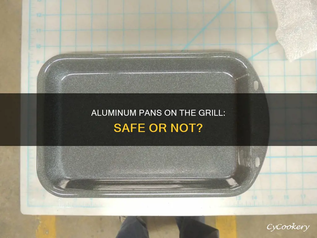 can you put an aluminum pan on briol