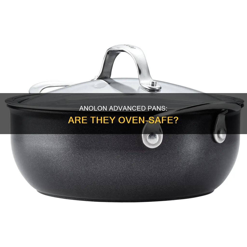 can you put anolon advanced pans in the oven