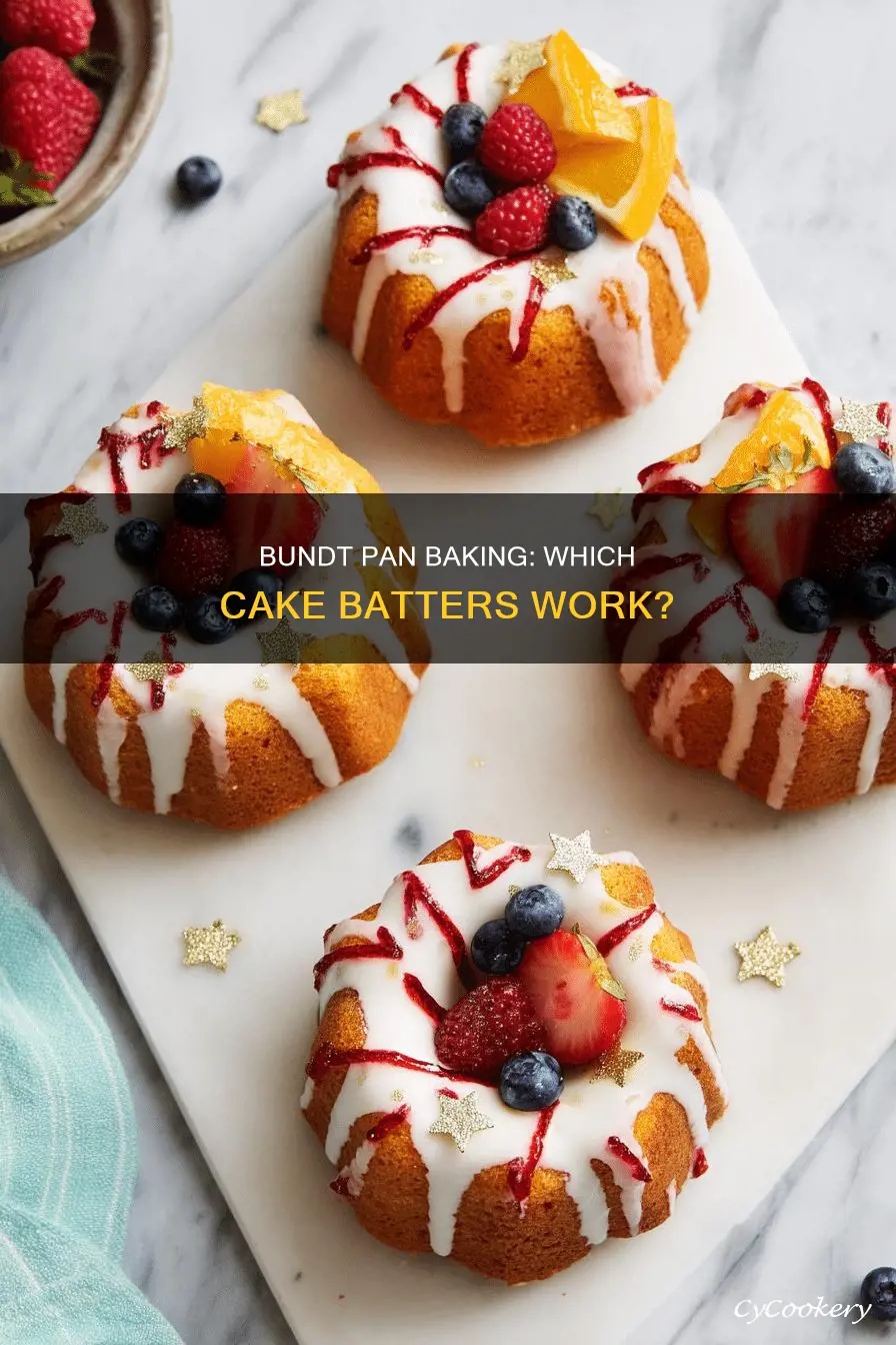 can you put any cake batter in a bundt pan