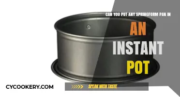 Springform Pans: Instant Pot Compatible?