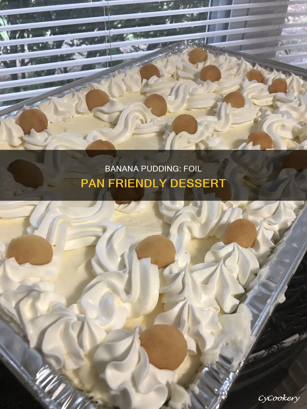 can you put banana pudding in a foil pan