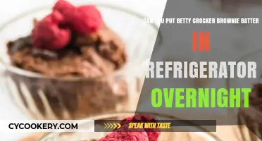 Can You Refrigerate Betty Crocker Brownie Batter Overnight? Tips & Tricks
