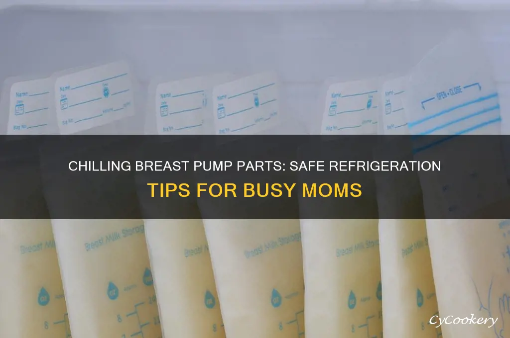 can you put breast pump parts in the refrigerator