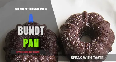 Baking Brownie Mix: Bundt Pan Bliss?