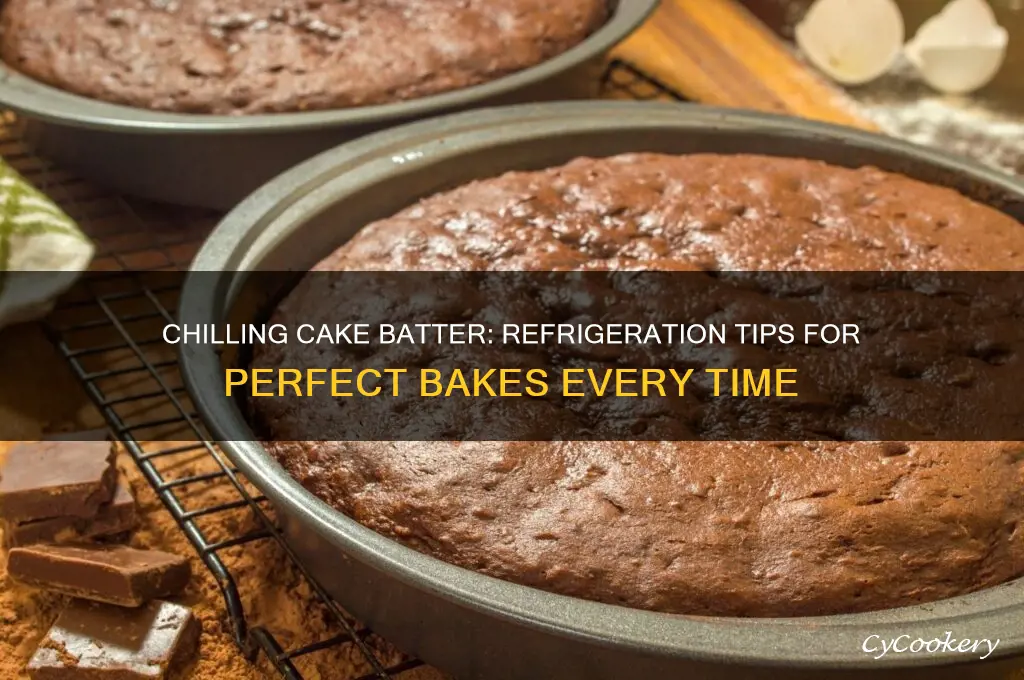 can you put cake batter in the refrigerator