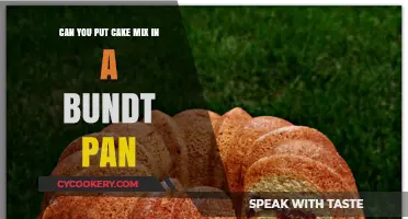 Bundt Pan Baking: Cake Mix Options