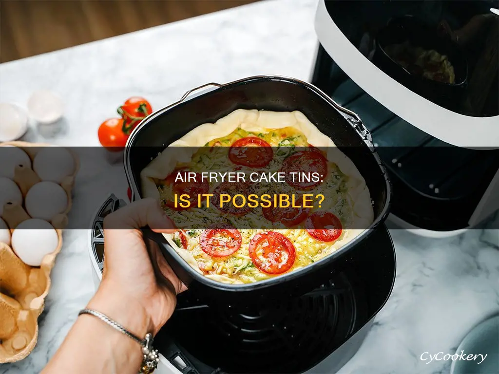 can you put cake tins in the air fryer