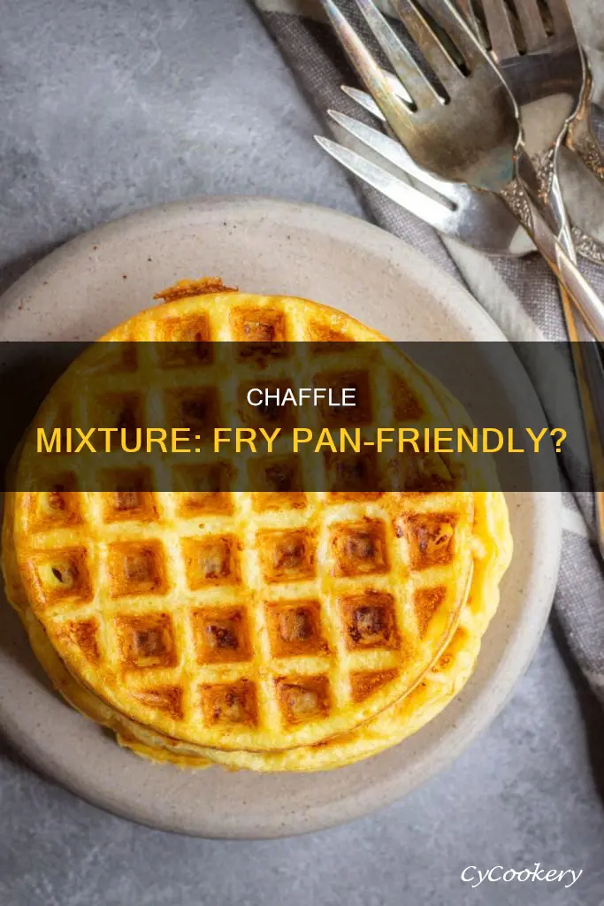 can you put chaffle mixture in a frying pan