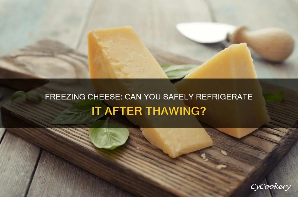 can you put cheese in refrigerator after putting in freezer