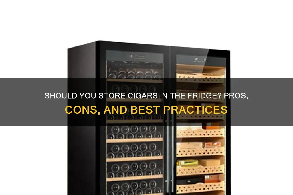 can you put cigars in refrigerator