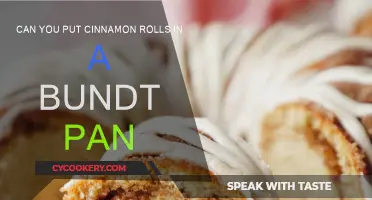 Baking Cinnamon Rolls: Bundt Pan Method