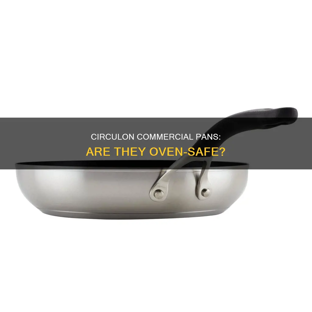 can you put circulon commercial pans in the oven