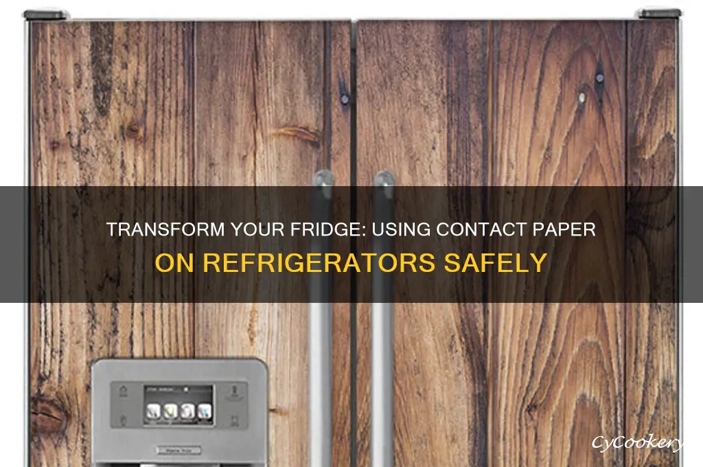 can you put contact paper on a refrigerator