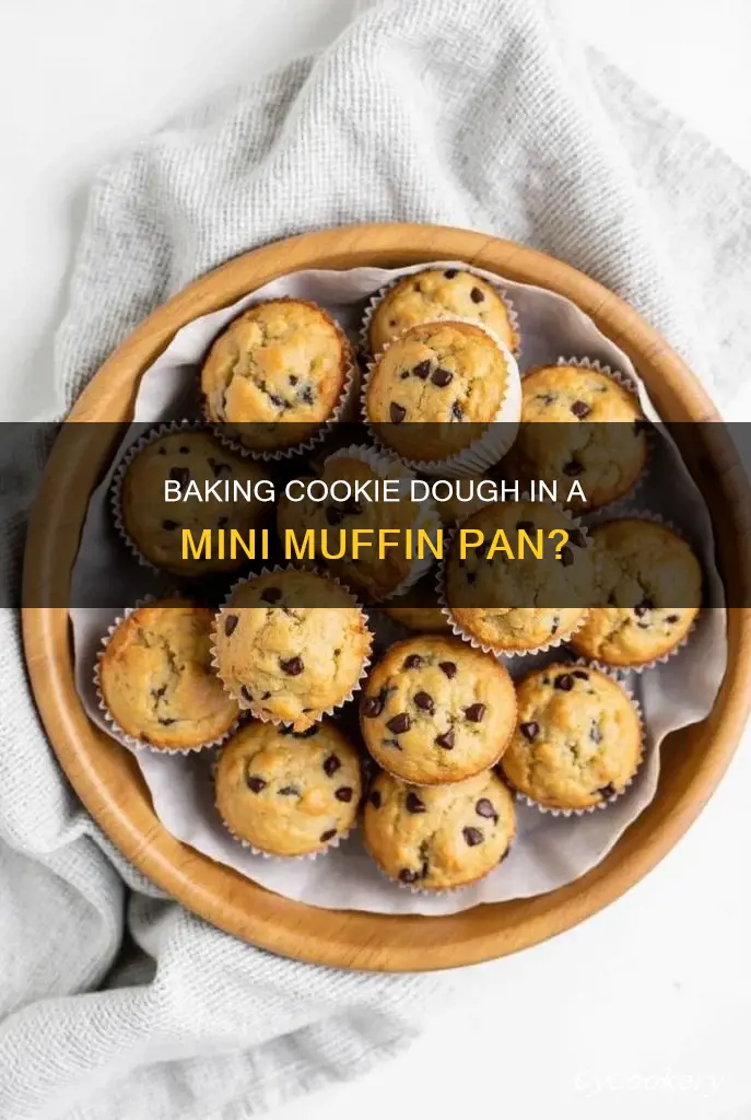 can you put cookie dough in mini muffin pan