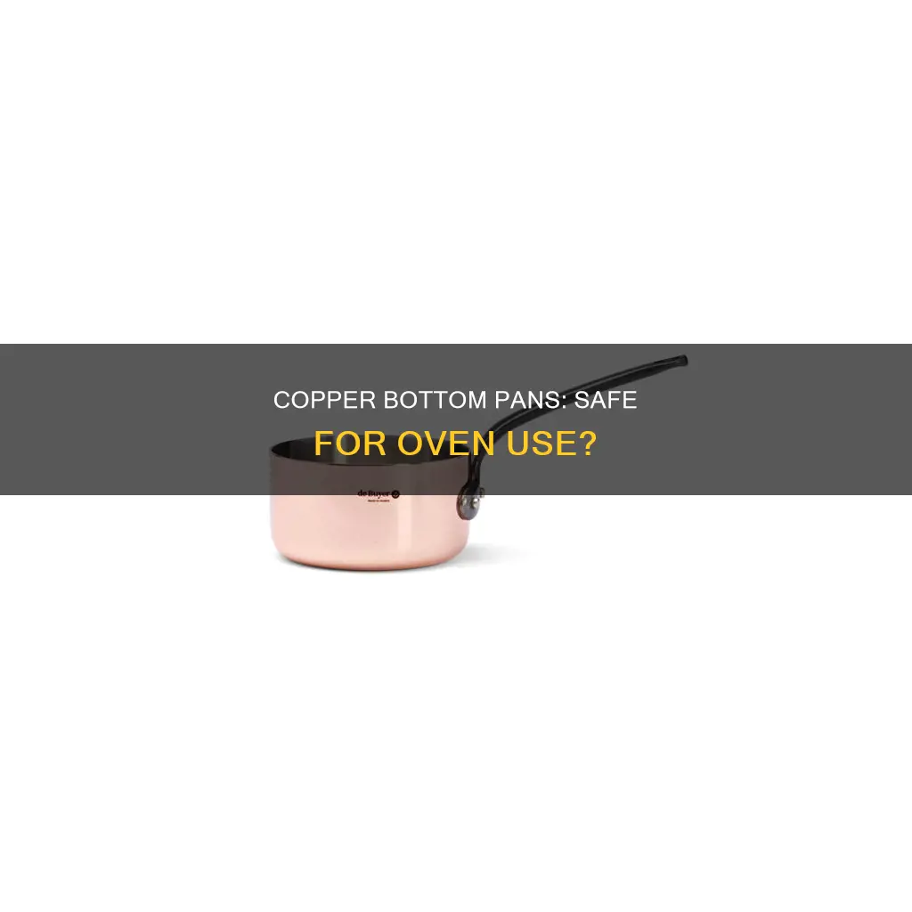 can you put copper bottom pans in the oven