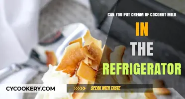 Chilling Cream of Coconut Milk: Refrigeration Tips and Best Practices