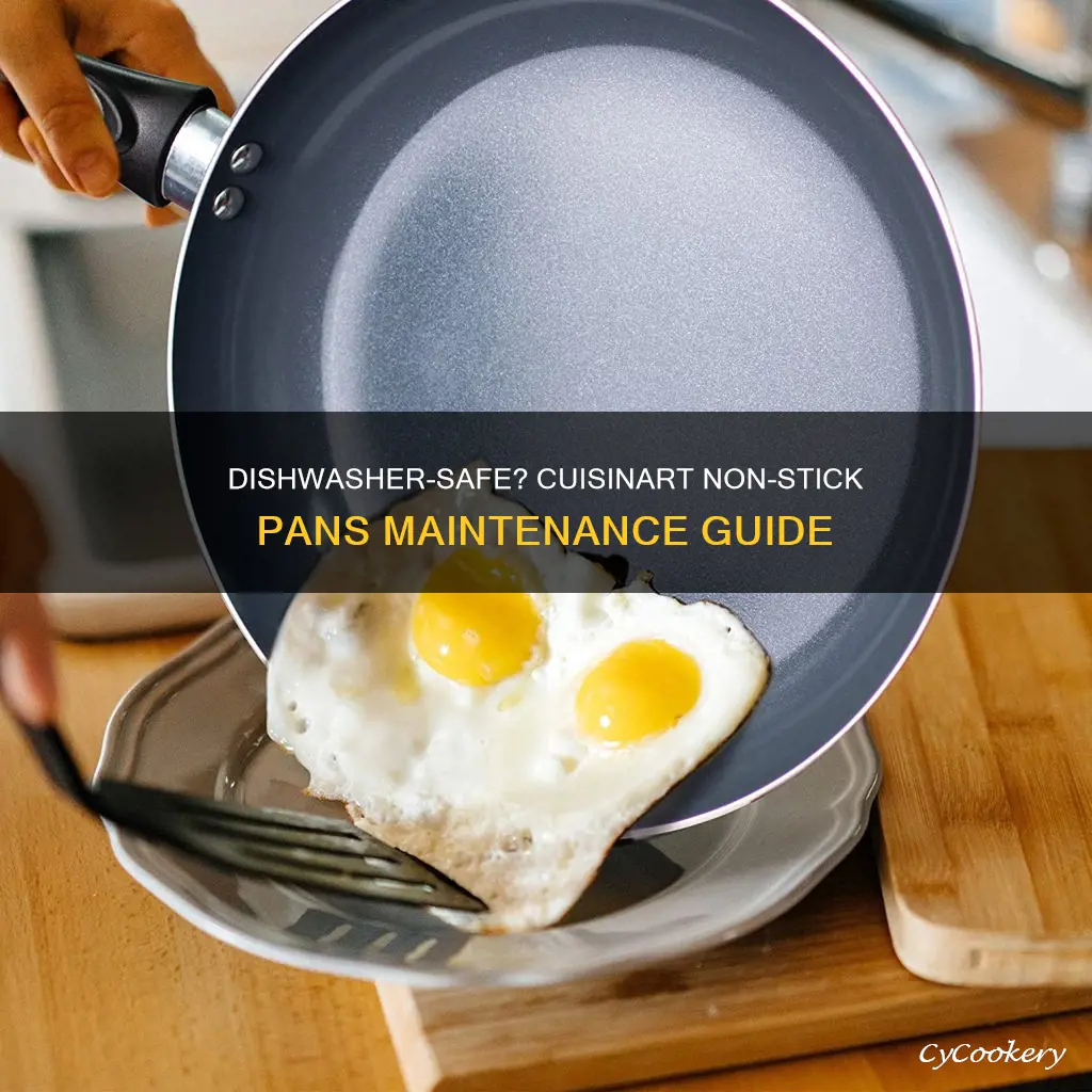 can you put cuisinart non stick pans in the dishwasher