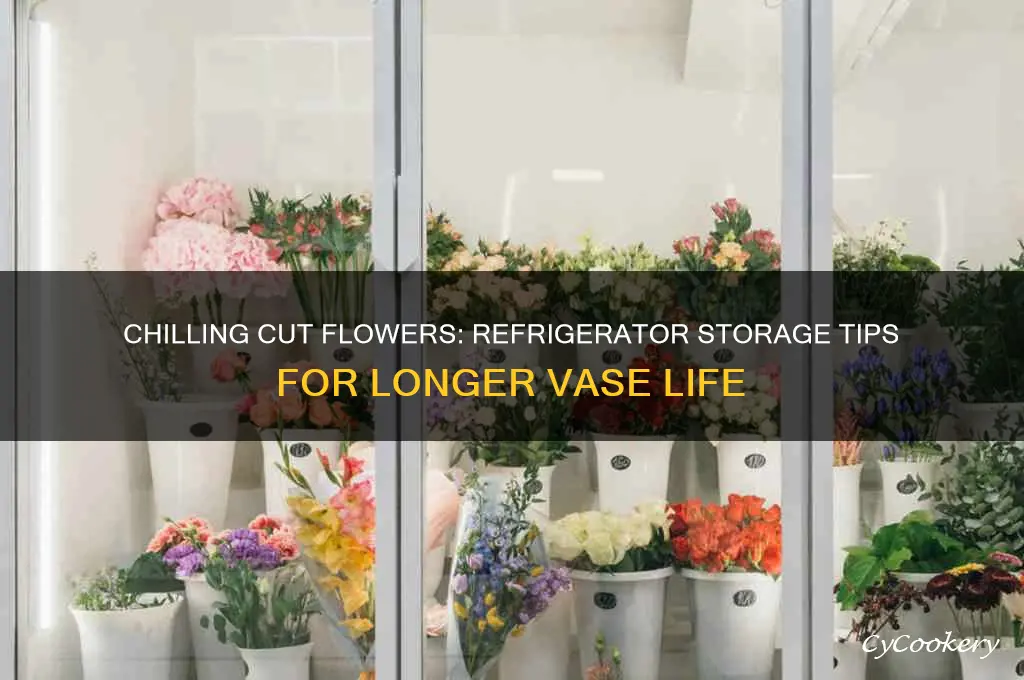 can you put cut flowers in the refrigerator