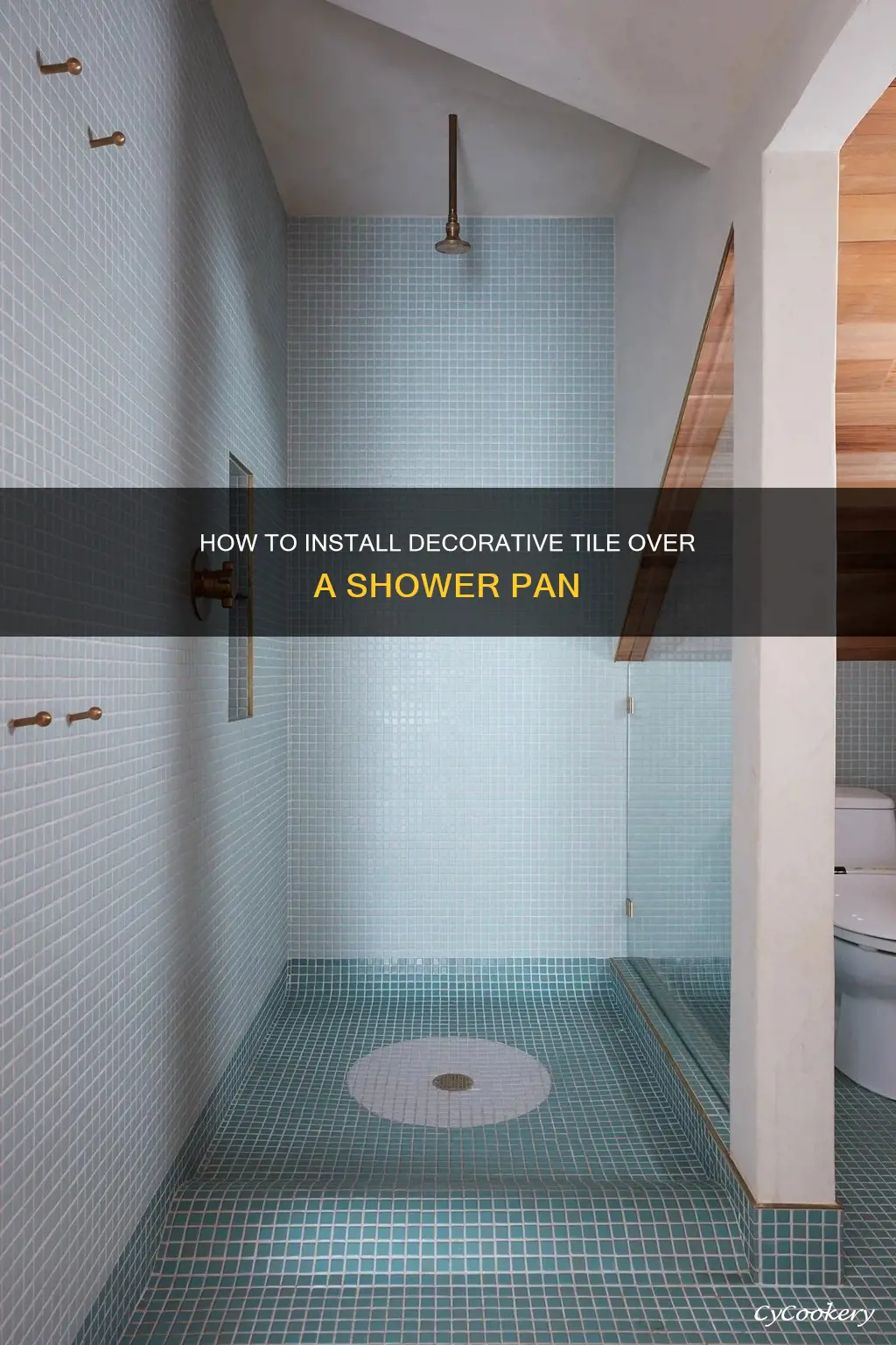 can you put decorative tile over non fiberglass shower pan
