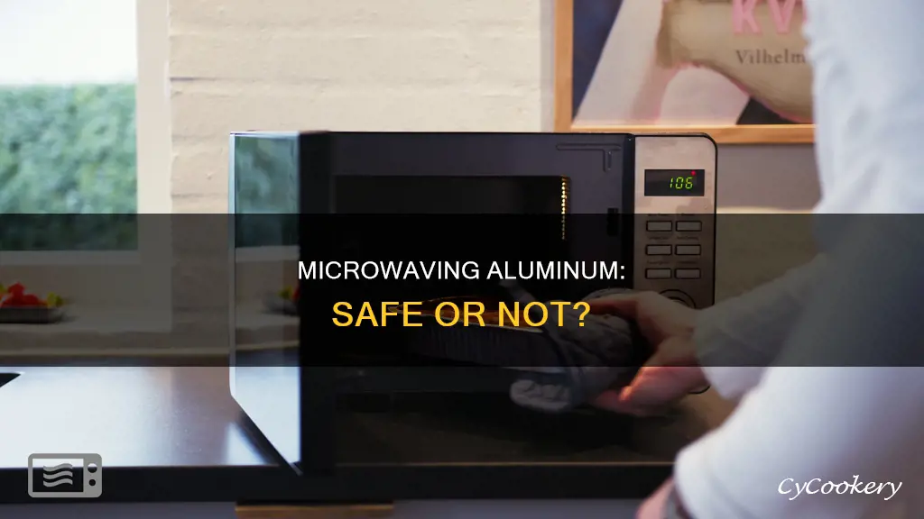 can you put disposable aluminum pans in the microwave