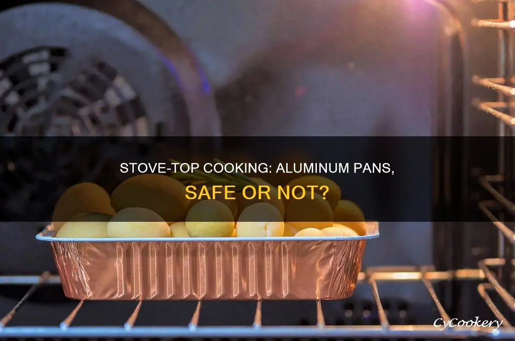 can you put disposable aluminum pans on the stove